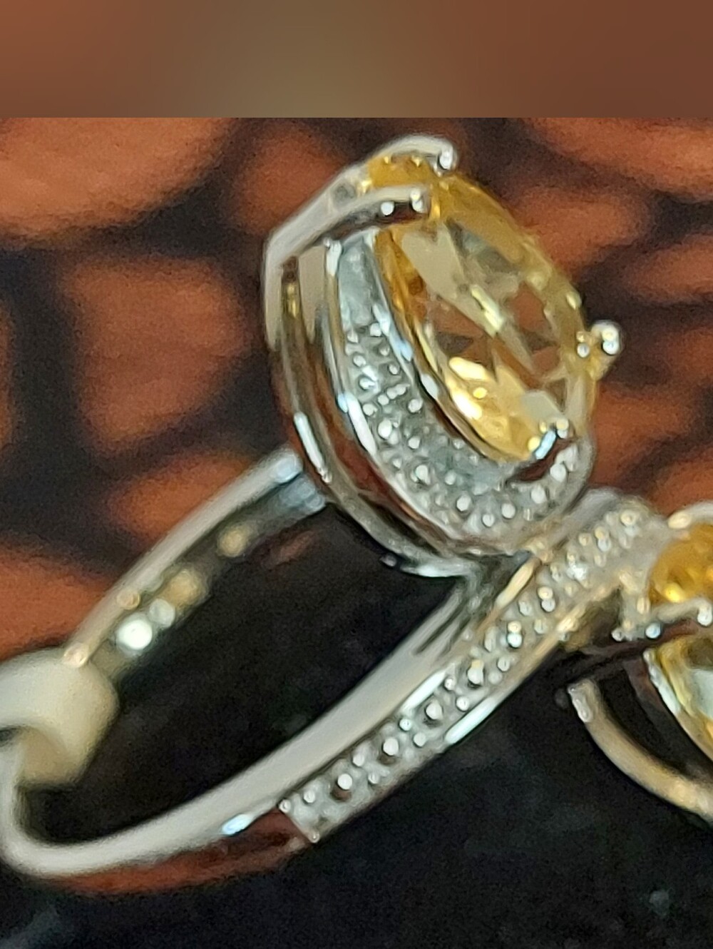 NWT Brazilian Citrine 2.75 CTW Sterling Silver Ring Size 9 - Picture 2 of 5